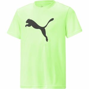 Puma ACTIVE SPORTS POLY CAT TEE B Chlapčenské tričko, svetlo zelená, veľkosť 176