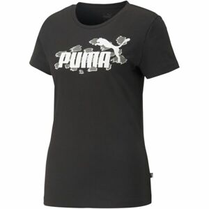 Puma ESS LOGO TEE Dámske tričko, čierna, veľkosť S