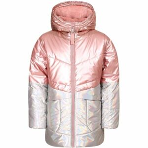 NAX FEREGO Dievčenský zimný kabát, ružová, veľkosť 104-110