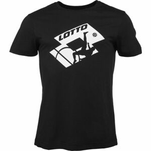 Lotto TEE SOCCER CLUB MEL Pánske tričko, čierna, veľkosť M