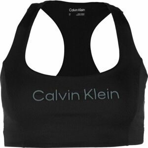 Calvin Klein ESSENTIALS PW MEDIUM SUPPORT SPORTS BRA Dámska športová podprsenka, čierna, veľkosť M