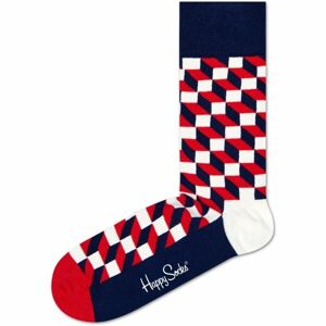 HAPPY SOCKS FILLED OPTIC Klasické ponožky, červená, veľkosť 36-40