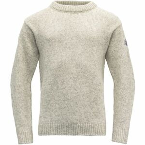 Devold NANSEN WOOL SWEATER Pánsky sveter, béžová, veľkosť XL
