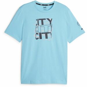 Puma MANCHESTER CITY FTBLCORE Pánske futbalové tričko, svetlomodrá, veľkosť XS