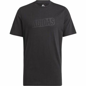 adidas BL PUFF TEE Pánske tričko, čierna, veľkosť S