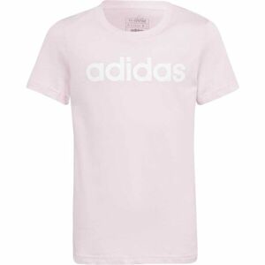 adidas LIN T Dievčenské tričko, ružová, veľkosť 128