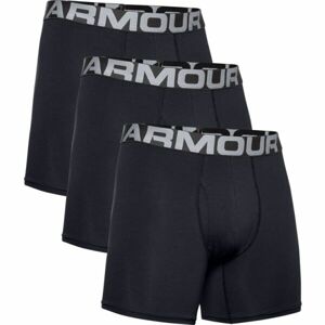Under Armour UA CHARGED COTTON 6IN 3 PACK Pánske boxerky, čierna, veľkosť