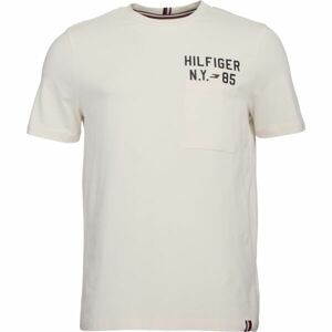 Tommy Hilfiger GRAPHIC S/S TEE Pánske tričko, biela, veľkosť M