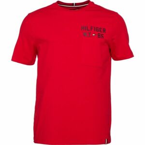 Tommy Hilfiger GRAPHIC S/S TEE Pánske tričko, červená, veľkosť M