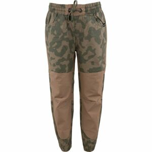 ALPINE PRO KOLISO Chlapčenské outdoorové nohavice, hnedá, veľkosť 104-110