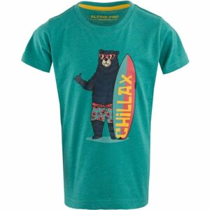 ALPINE PRO MESCO Chlapčenské tričko, zelená, veľkosť 116-122