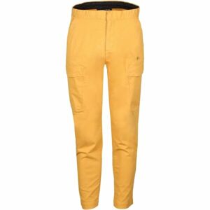FUNDANGO ARBOR CARGO PANTS Pánske voľnočasové nohavice, žltá, veľkosť S