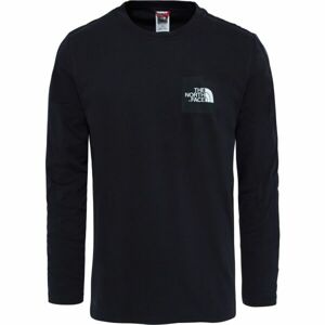 The North Face M L/S FINE TEE Pánske tričko, čierna, veľkosť L