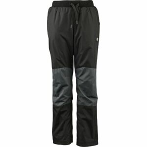 Lewro LOPPY Detské šuštiakové nohavice, čierna, veľkosť 152-158