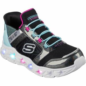 Skechers SLIP-INS: GALAXY LIGHTS Dievčenská voľnočasová obuv, čierna, veľkosť