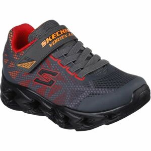 Skechers VORTEX 2.0 Chlapčenská voľnočasová obuv, tmavo sivá, veľkosť 33