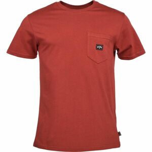 Billabong STACKED SS Pánske tričko, červená, veľkosť M