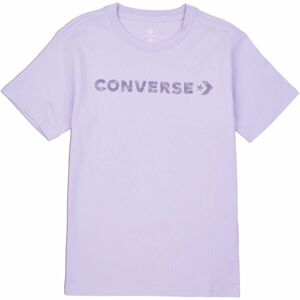 Converse WORDMARK SS TEE Dámske tričko, fialová, veľkosť L