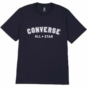Converse CLASSIC FIT ALL STAR SINGLE SCREEN PRINT TEE Unisex tričko, čierna, veľkosť M