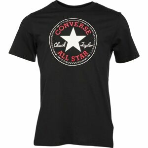 Converse STANDARD FIT CENTER FRONT CHUCK PATCH CORE TEE Unisex tričko, čierna, veľkosť M