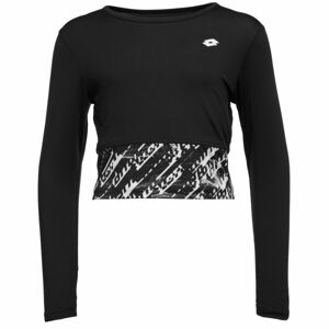 Lotto TALU Dievčenské športové tričko, čierna, veľkosť 116-122