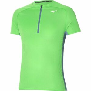 Mizuno TRAIL DRYAEROFLOW HZ TEE Pánske bežecké tričko, svetlo zelená, veľkosť