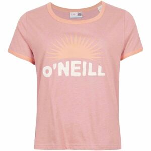 O'Neill MARRI RINGER T-SHIRT Dámske tričko, ružová, veľkosť L