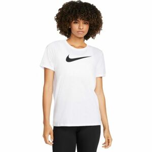 Nike NK DF TEE SWOOSH Dámske tričko, biela, veľkosť M