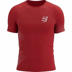 Compressport PERFORMANCE SS TSHIRT M Pánske bežecké tričko, červená, veľkosť M
