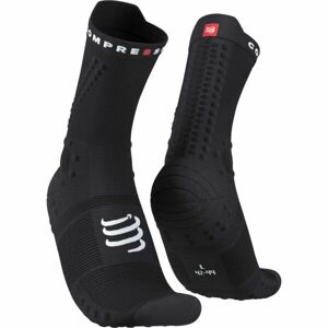 Compressport PRO RACING SOCKS v4.0 TRAIL Bežecké ponožky, čierna, veľkosť T4