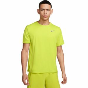Nike NK DF UV MILER SS Pánske tréningové tričko, reflexný neón, veľkosť M