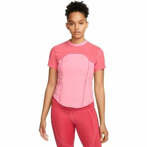 Nike DF AIR SS TOP Dámske tréningové tričko, ružová, veľkosť L