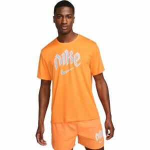 Nike DF RUN DVN MILER SS Pánske tričko, oranžová, veľkosť XXL