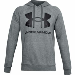 Under Armour RIVAL FLEECE BIG LOGO HD Pánska mikina, sivá, veľkosť XXL