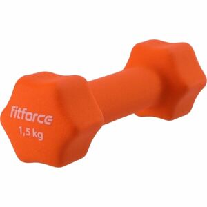 Fitforce FDBN 1,5 KG Jednoručná  činka, oranžová, veľkosť 1,5 KG