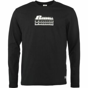 Russell Athletic LONG SLEEVE TEE SHIRT M Pánske tričko, čierna, veľkosť XL
