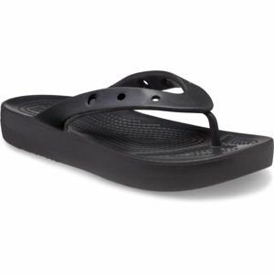 Crocs CLASSIC PLATFORM FLIP W Dámske žabky, čierna, veľkosť 41/42