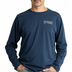 ADVENTER & FISHING COTTON SHIRT Pánske tričko, tmavo modrá, veľkosť XL