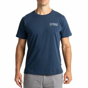 ADVENTER & FISHING COTTON SHIRT Pánske tričko, tmavo modrá, veľkosť S