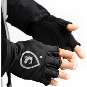 ADVENTER & FISHING WARMED GLOVES Pánske zateplené rukavice, čierna, veľkosť M/L