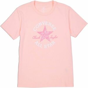 Converse CHUCK PATCH INFILL TEE Dámske tričko, lososová, veľkosť L