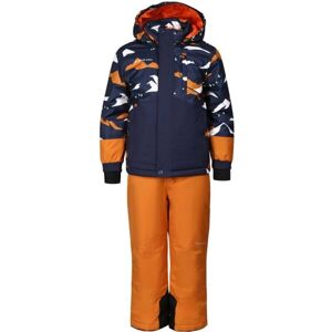 ALPINE PRO LARQO Detská lyžiarska súprava, oranžová, veľkosť 104-110