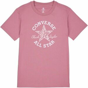 Converse CHUCK PATCH INFILL TEE Dámske tričko, ružová, veľkosť L