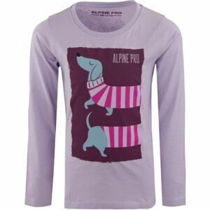 ALPINE PRO ACEFO Detské tričko, fialová, veľkosť 104-110