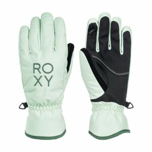 Roxy FRESHFIELD GLOVES Dámske zimné rukavice, svetlo zelená, veľkosť M