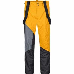 Hannah MENIR Pánske lyžiarske nohavice, oranžová, veľkosť S