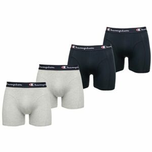 Champion LEGACY 4PK Pánske boxerky, sivá, veľkosť S