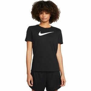 Nike NK DF TEE SWOOSH Dámske tričko, čierna, veľkosť S