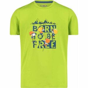 CMP T-SHIRT KID Chlapčenské tričko, svetlo zelená, veľkosť 140