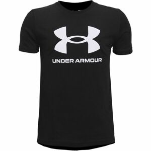 Under Armour SPORTSTYLE LOGO SS Chlapčenské tričko, čierna, veľkosť L
